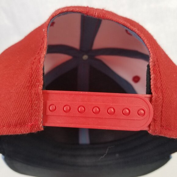 Steven Universe Lion Stuffie Cap Hat Red Snapback Flat Blue Bill Cartoon Network - Picture 8 of 16